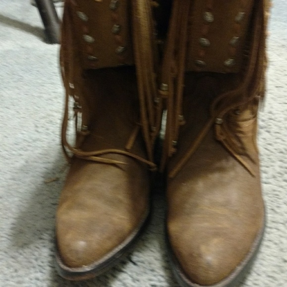 Suede frringe boots - Picture 2 of 9